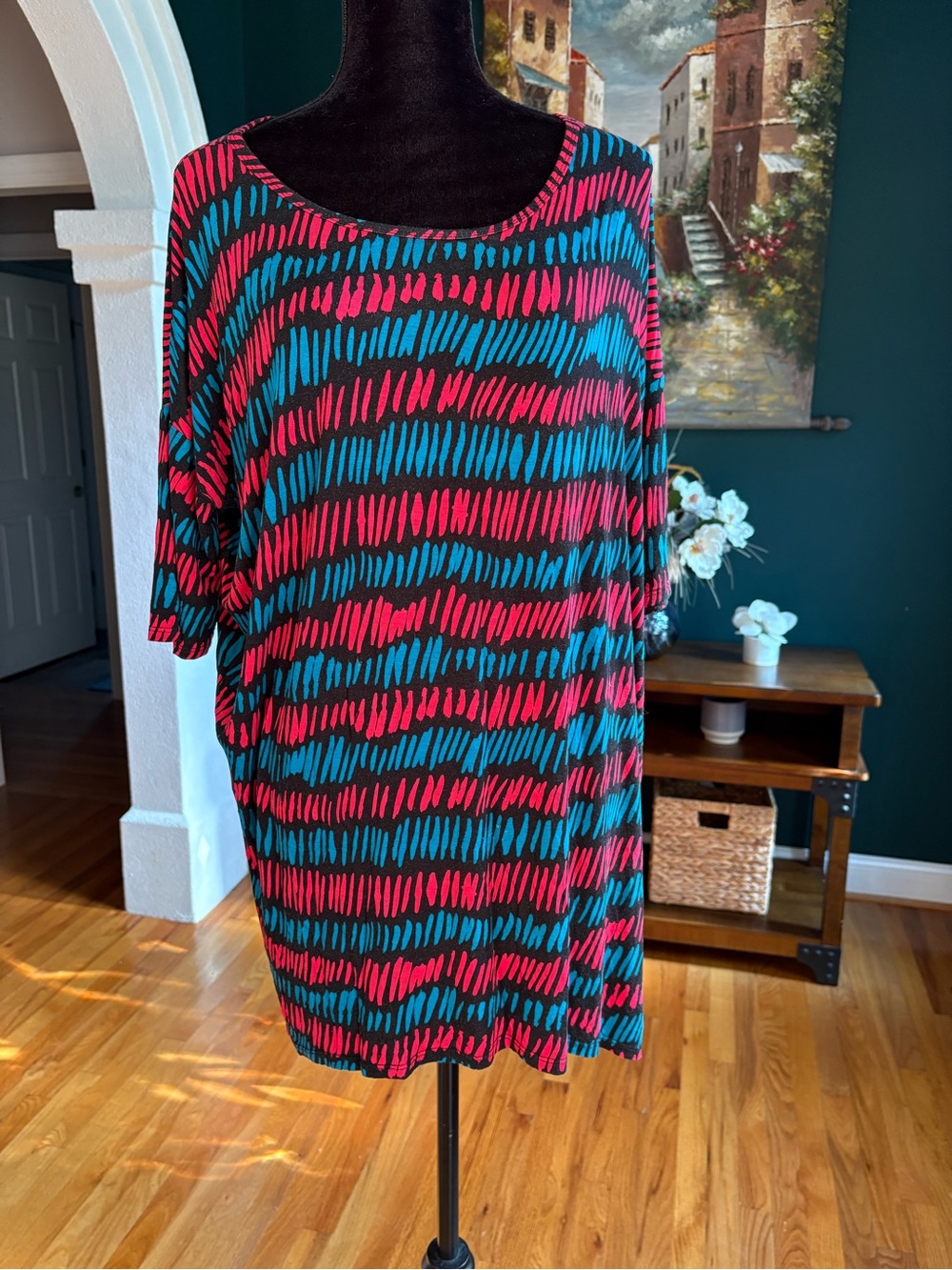 LuLaRoe Top/Dress Abstract Stripe
